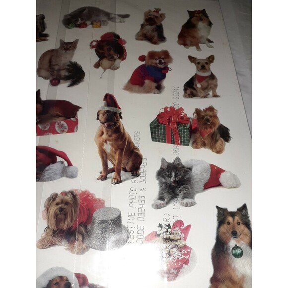 Current Inc Festive Photo Animal Stickers 46 Christmas Pets Holiday Stationery - Picture 4 of 8